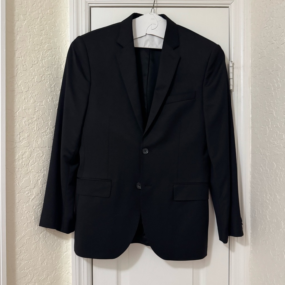 Express Men's Black Two-Button Sport Coat Blazer